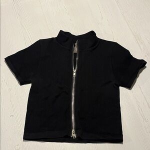 Kids Black Zip-Up Hoodie